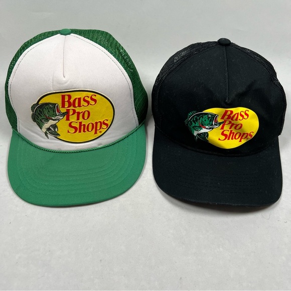 2 Bass Pro Trucker Hats - Picture 1 of 11